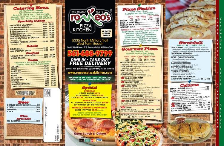 Romeo's Pizza & Restaurant - West Palm Beach, FL