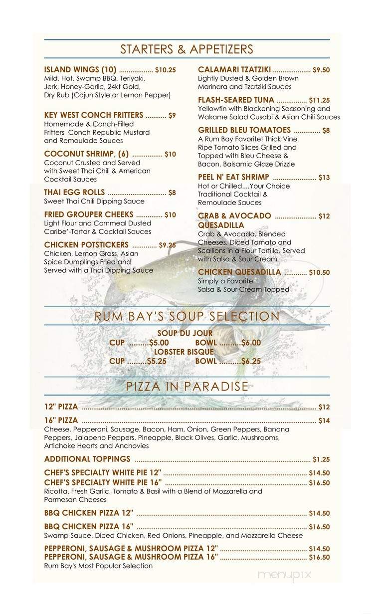Rum Bay Restaurant - Placida, FL menu_pic