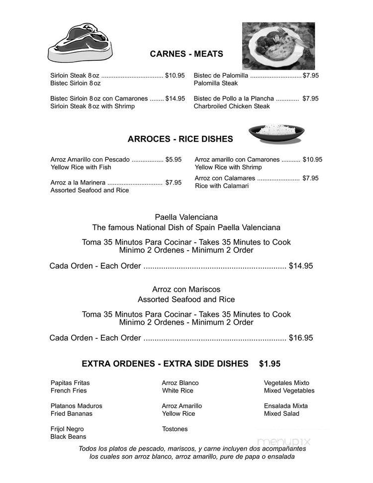 Tiburon Seafood Restaurant - Hialeah, FL menu_pic