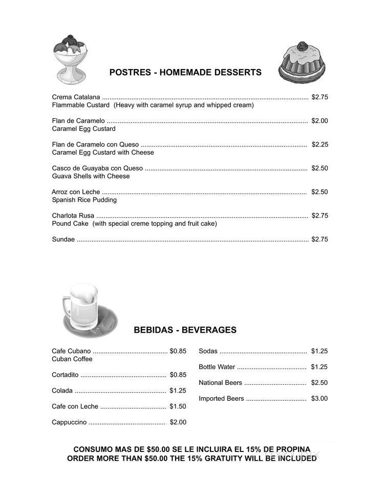 Tiburon Seafood Restaurant - Hialeah, FL menu_pic