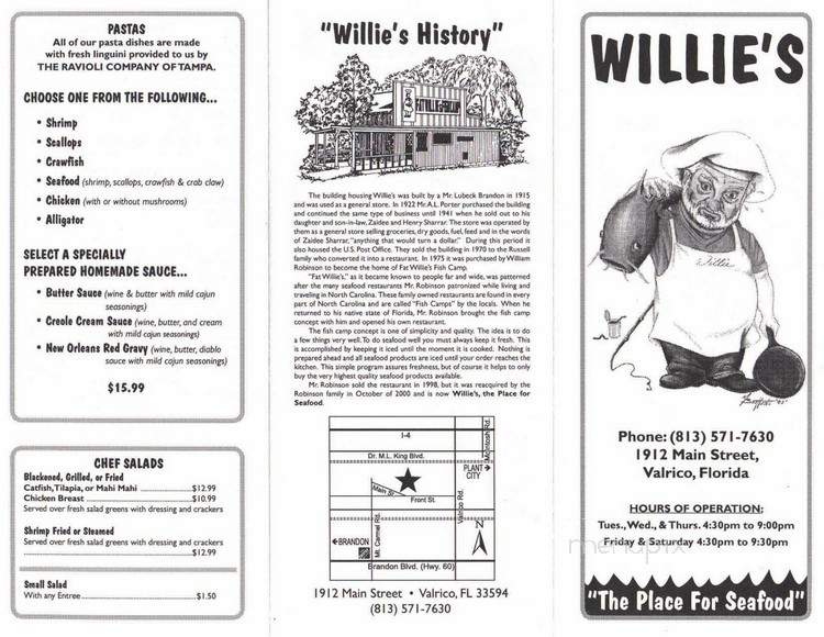Willie's Seafood Restaurant - Valrico, FL