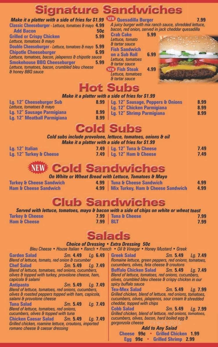 Rucci's Pizza - Dover, DE menu_pic