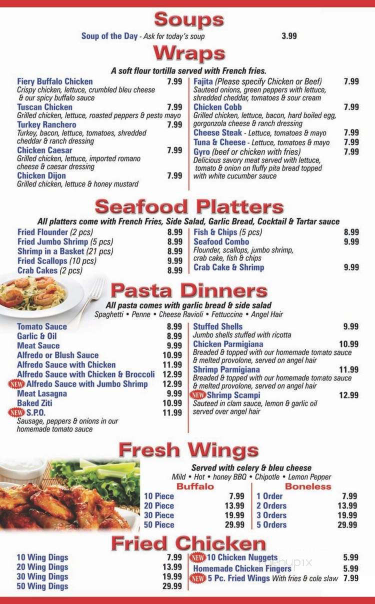 Rucci's Pizza - Dover, DE menu_pic