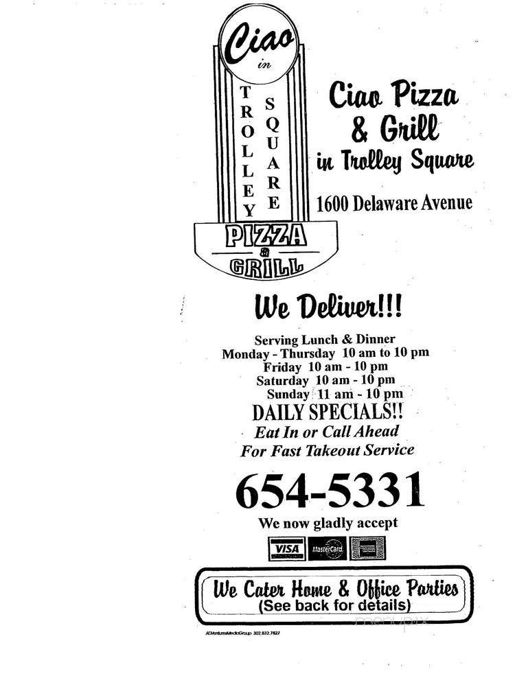 Ciao's Pizza & Pasta - Wilmington, DE