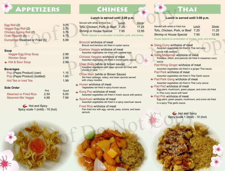 Chang Express - Elk Rapids, MI menu_pic