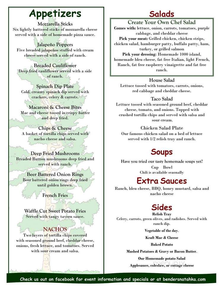 Na Tah Ka - Baldwin, MI menu_pic