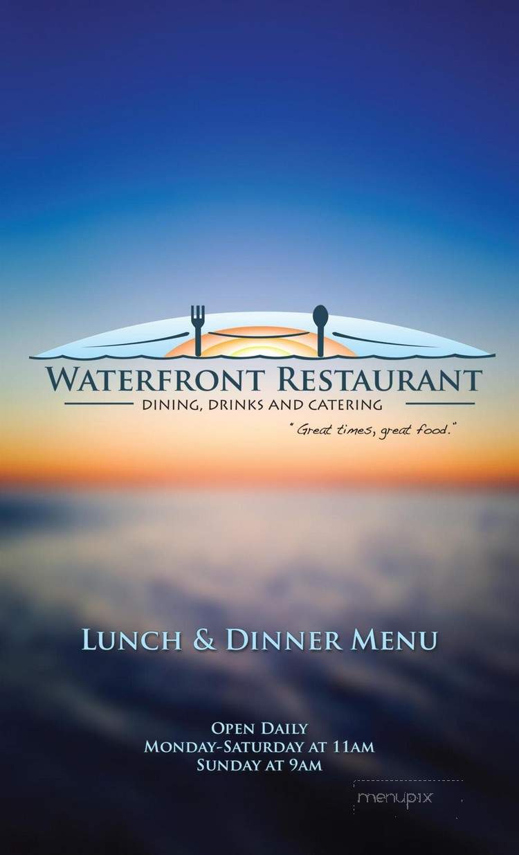 The Waterfront Restaurant and Upper Deck Lounge - Hancock, MI menu_pic