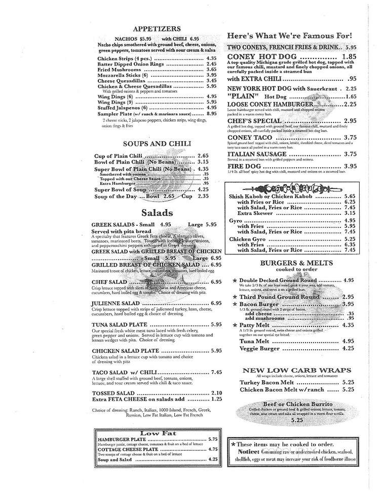 Berkley Coney Island - Berkley, MI menu_pic