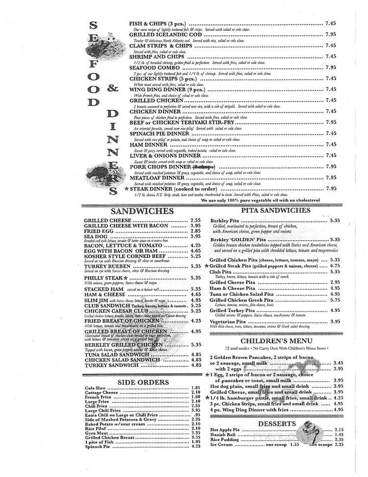 Berkley Coney Island - Berkley, MI menu_pic