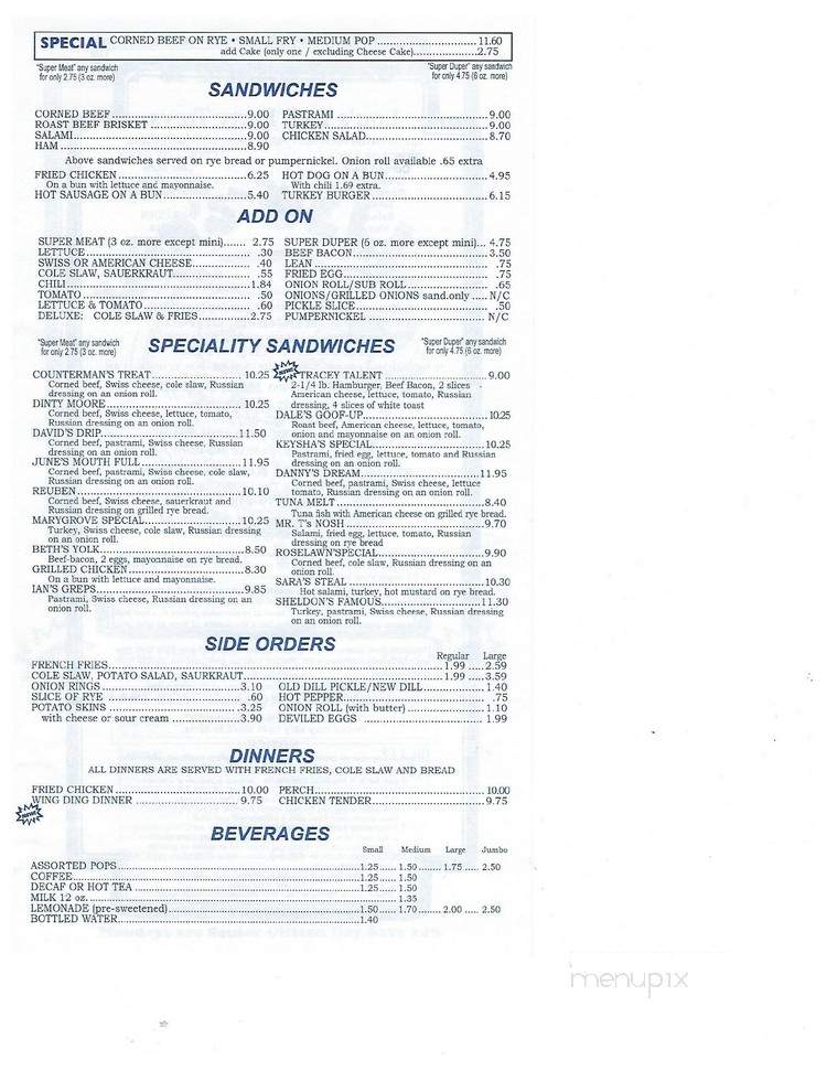 Lou's Deli - Detroit, MI menu_pic