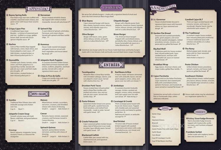 Sazerac Lounge - Grand Rapids, MI menu_pic