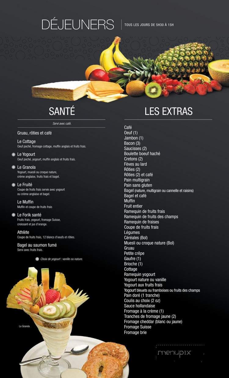 Bistro Forik - Granby, QC menu_pic
