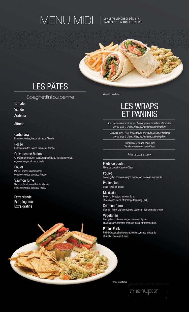 Bistro Forik - Granby, QC menu_pic