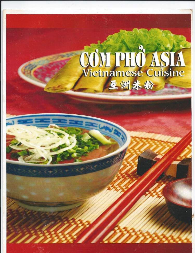 Com Pho Asia - Newmarket, ON menu_pic
