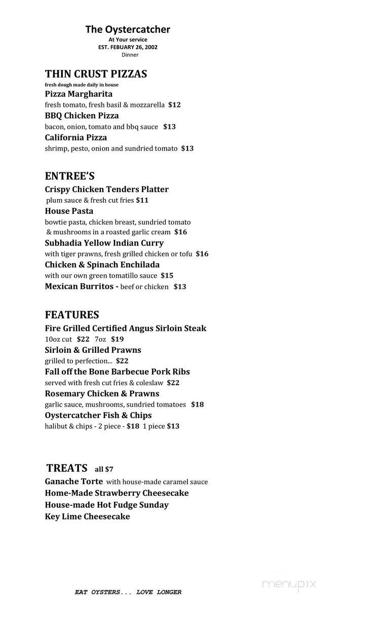 Uptown Pizza - Capital F, BC menu_pic