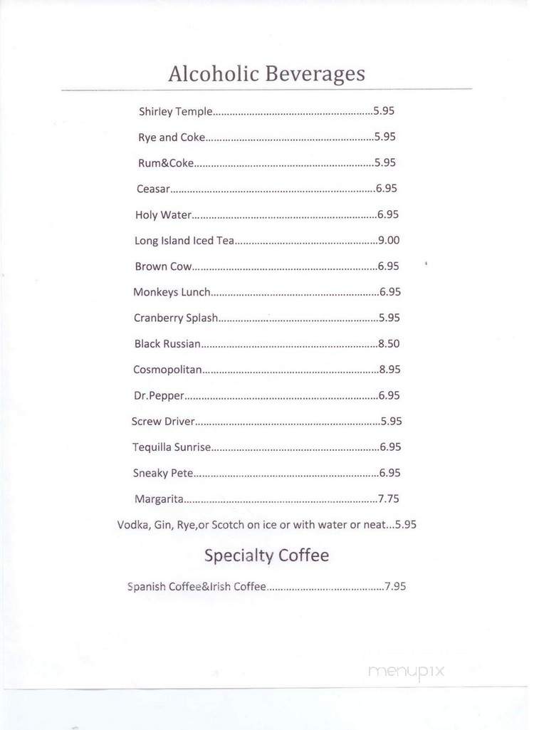 Mings Palace Restaurant - Williams Lake, BC menu_pic