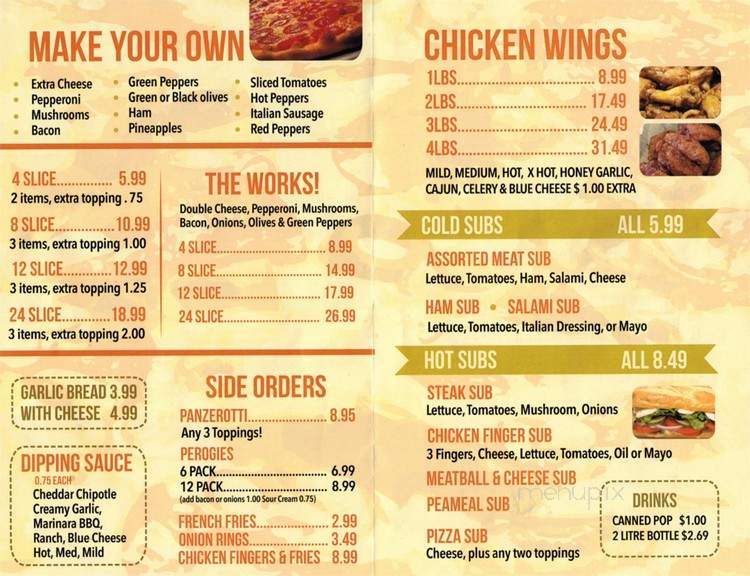 Pete's Pizza - Saint Catharines, ON menu_pic