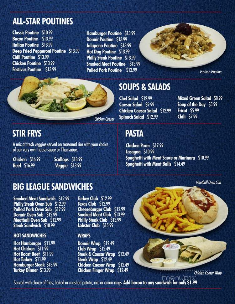 Sports Rock Dieppe - Dieppe, NB menu_pic