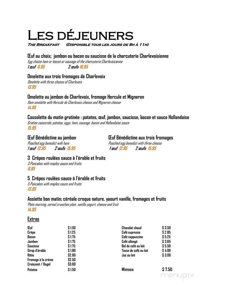 Restaurant L'Orange Bistro - Baie-Saint-Paul, QC