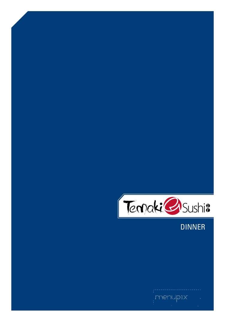 Temaki Sushi - Vancouver, BC menu_pic