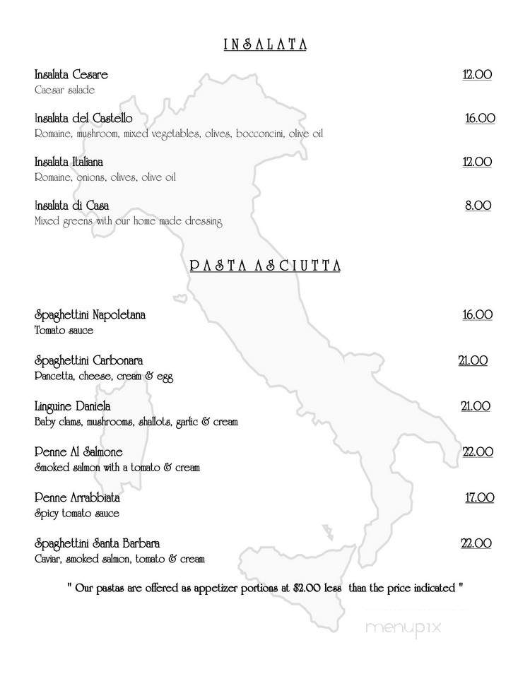 Restaurant Il Castello De Sweetsburg Inc - Cowansville, QC menu_pic