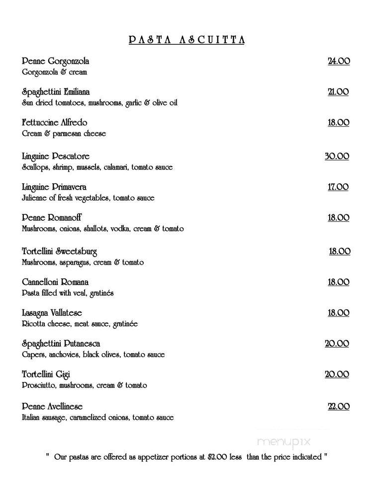 Restaurant Il Castello De Sweetsburg Inc - Cowansville, QC menu_pic