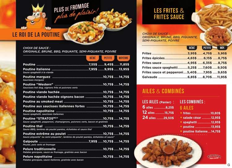 Pizzeria Stratos - Limoilou, QC menu_pic