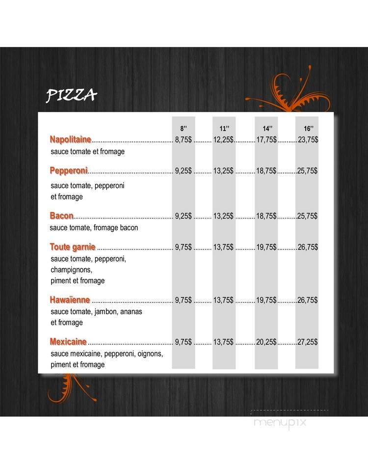 Buffet Du Restaurant Tracy - Sorel-Tracy, QC menu_pic