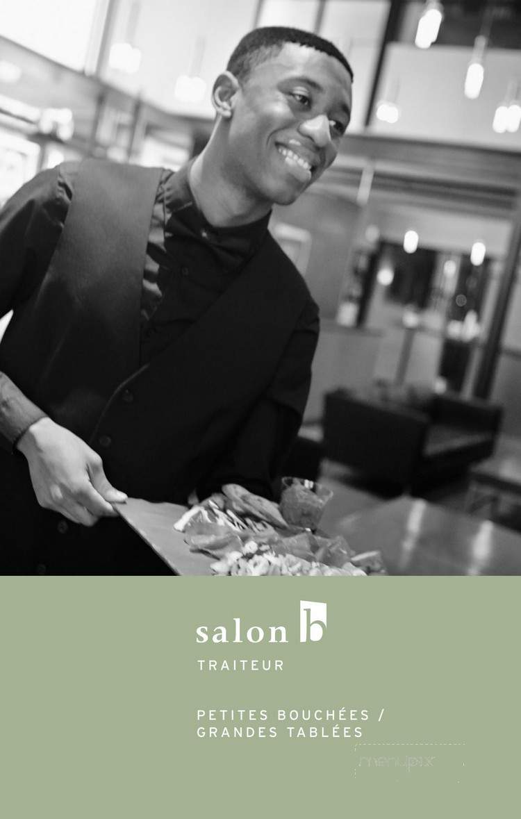 Salon b Traiteur - Montreal, QC menu_pic