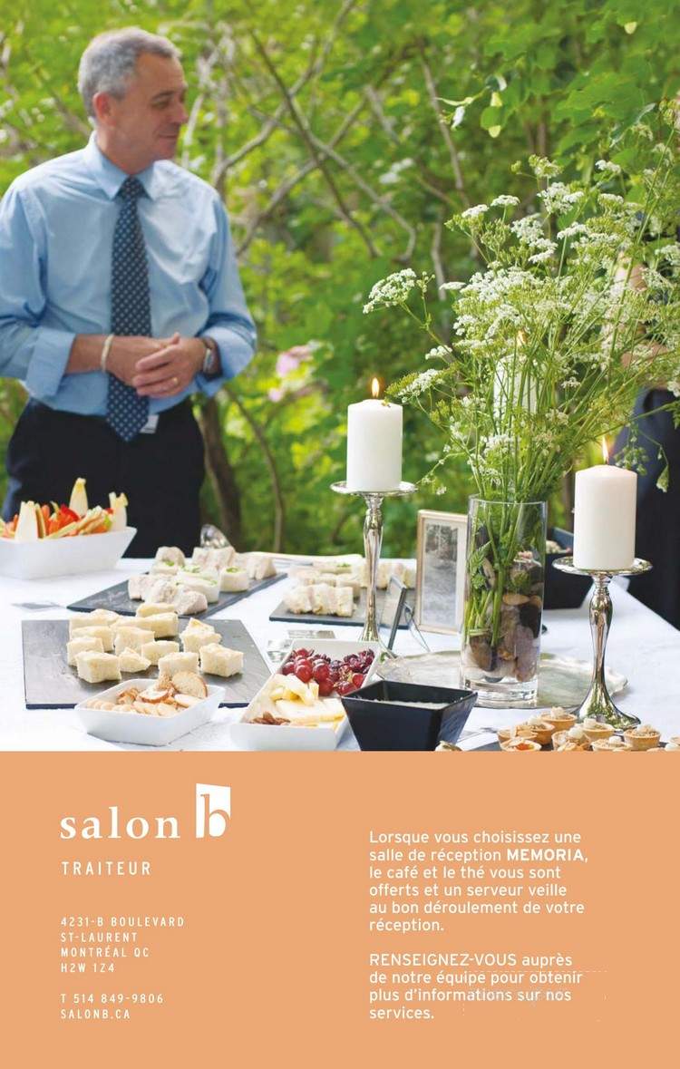 Salon b Traiteur - Montreal, QC menu_pic