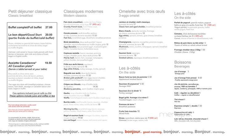 Samuel de Champlain - Montreal, QC menu_pic