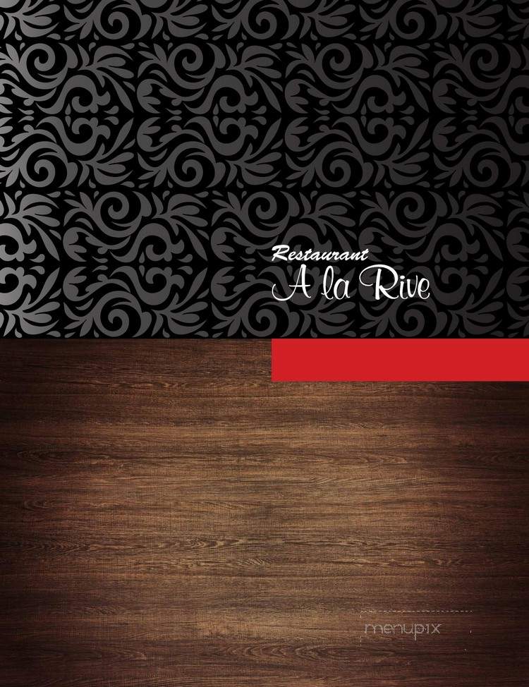 Restaurant a la Rive - Montmagny, QC menu_pic