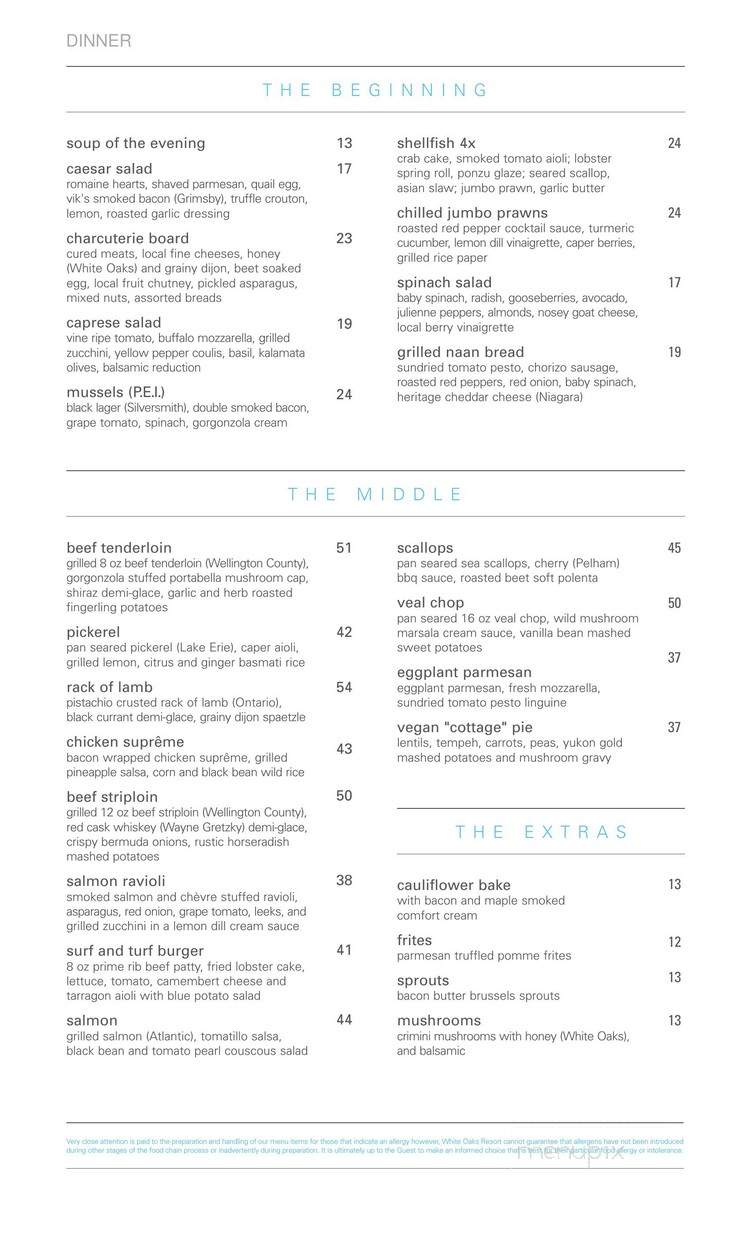 Liv - Niagara-on-the-Lake, ON menu_pic