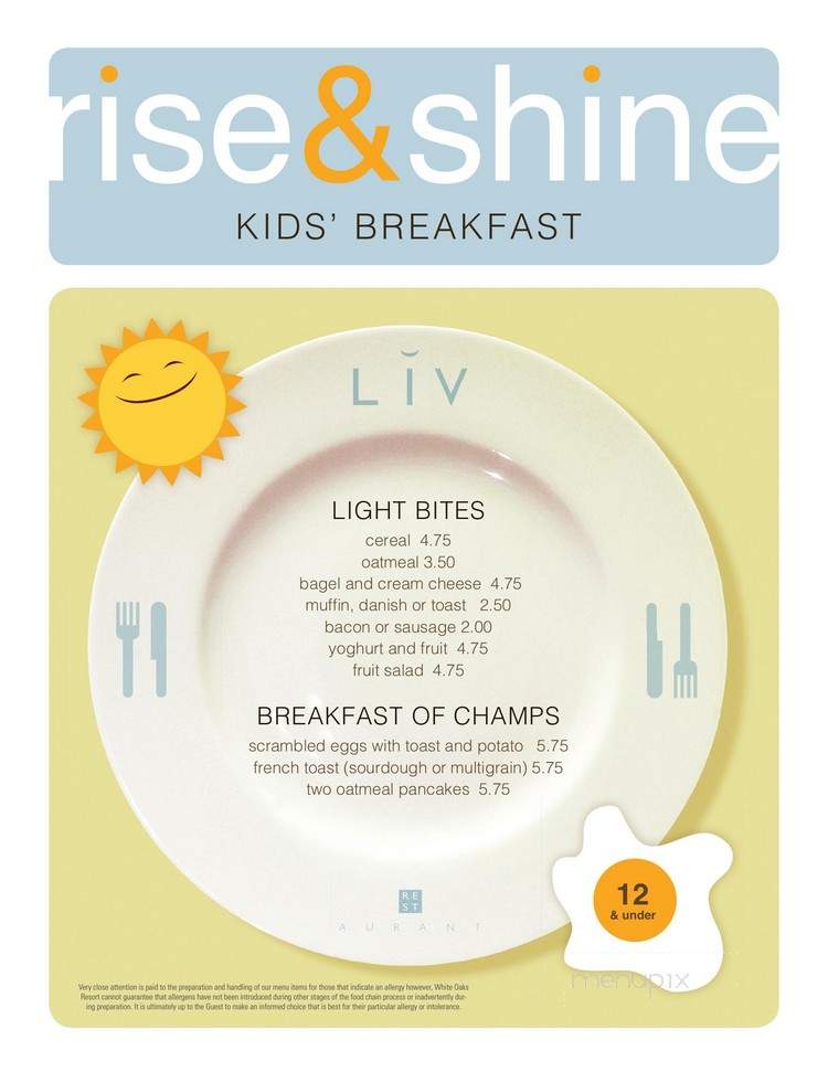 Liv - Niagara-on-the-Lake, ON menu_pic