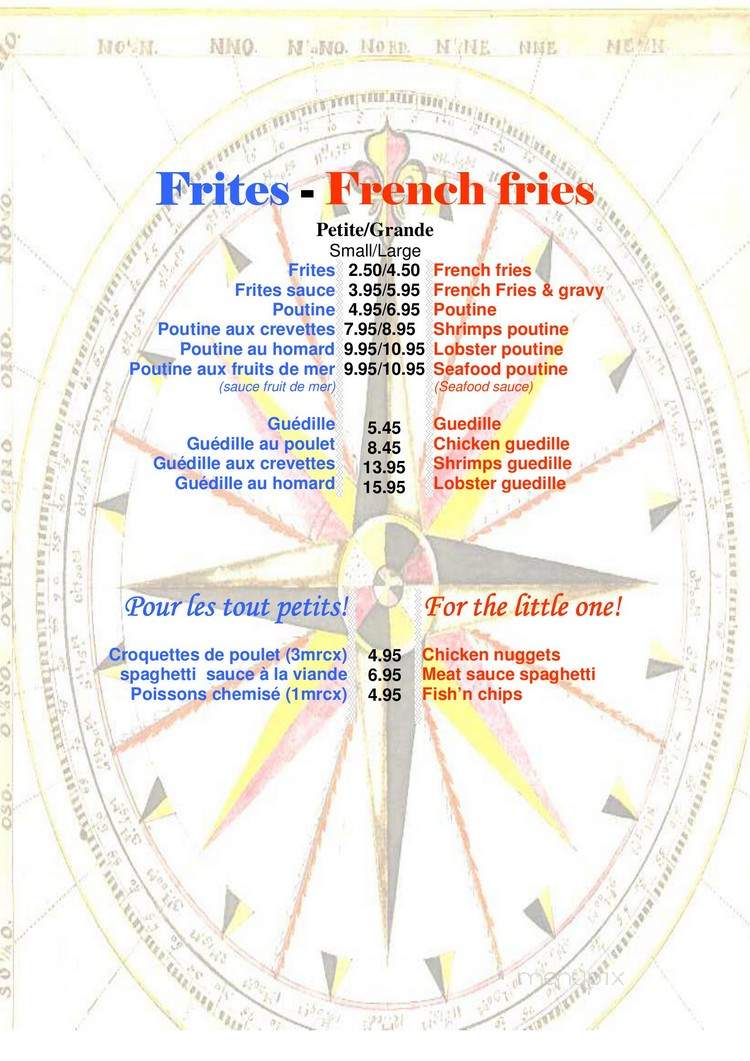 La Rose des Vents - Sainte-Flavie, QC menu_pic