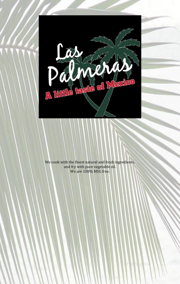 Las Palmeras Mexican Restaurant - Red Deer, AB menu_pic