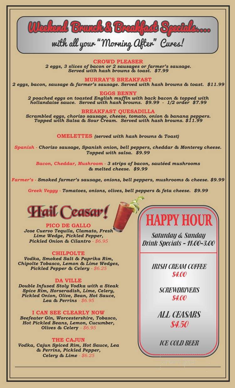 Murrayville Towne Pizza - Langley Twp, BC menu_pic