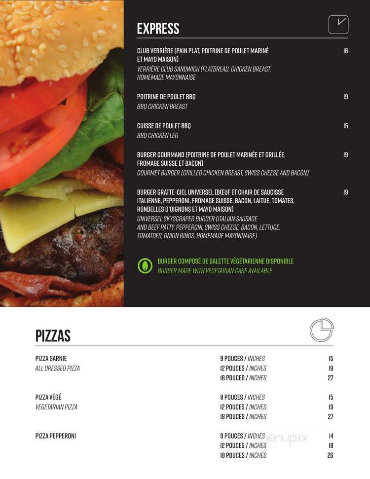Restaurant La Verriere - Riviere-Du-Loup, QC menu_pic
