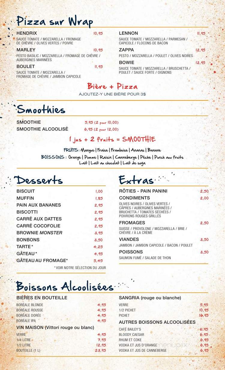 Ceramic Cafe Studio - Brossard, QC menu_pic