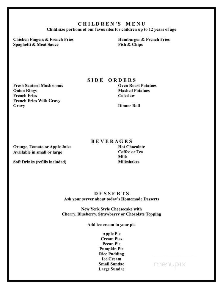Hi-Way Restaurant - Simcoe, ON menu_pic