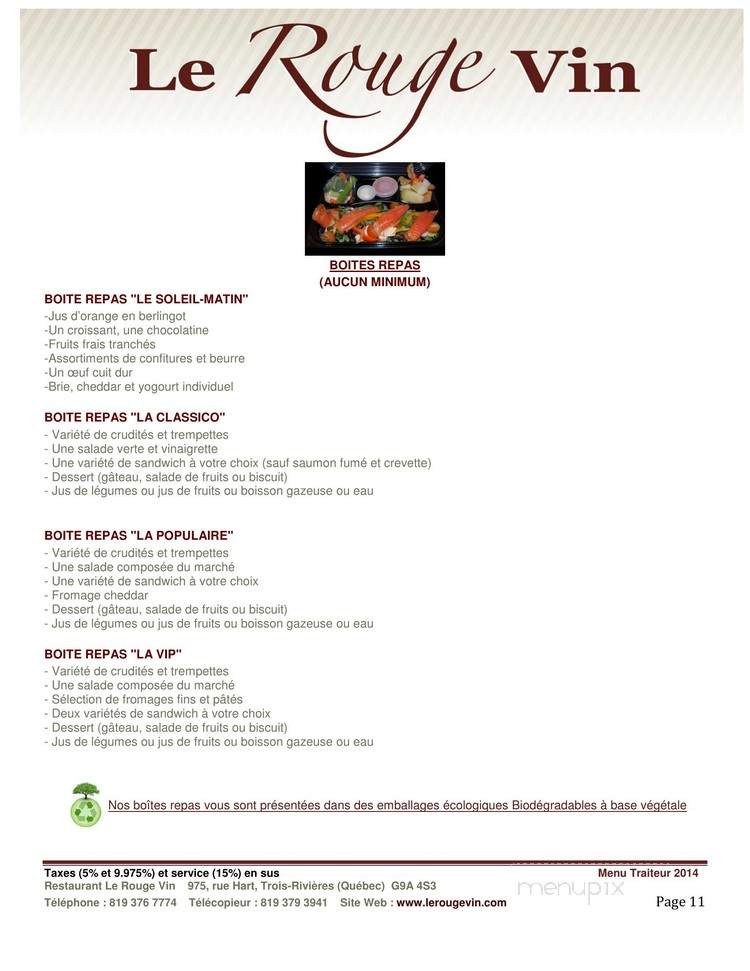 Rubis Rouge - Trois-Rivieres, QC menu_pic