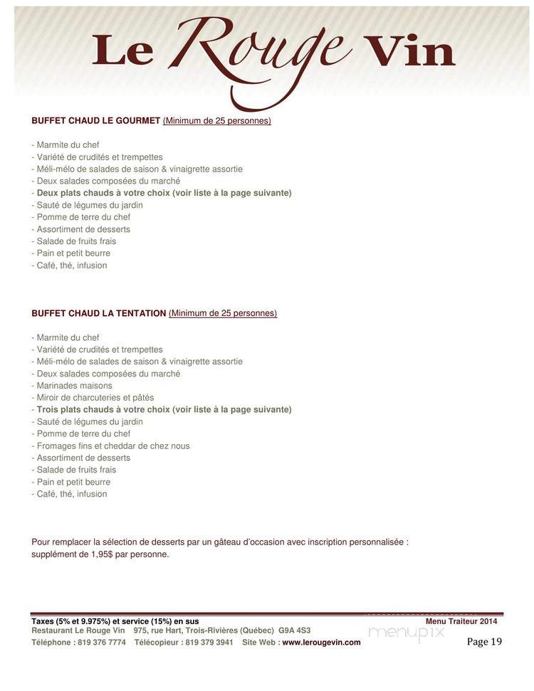 Rubis Rouge - Trois-Rivieres, QC menu_pic