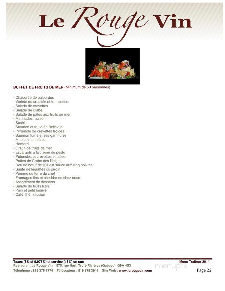 Rubis Rouge - Trois-Rivieres, QC menu_pic