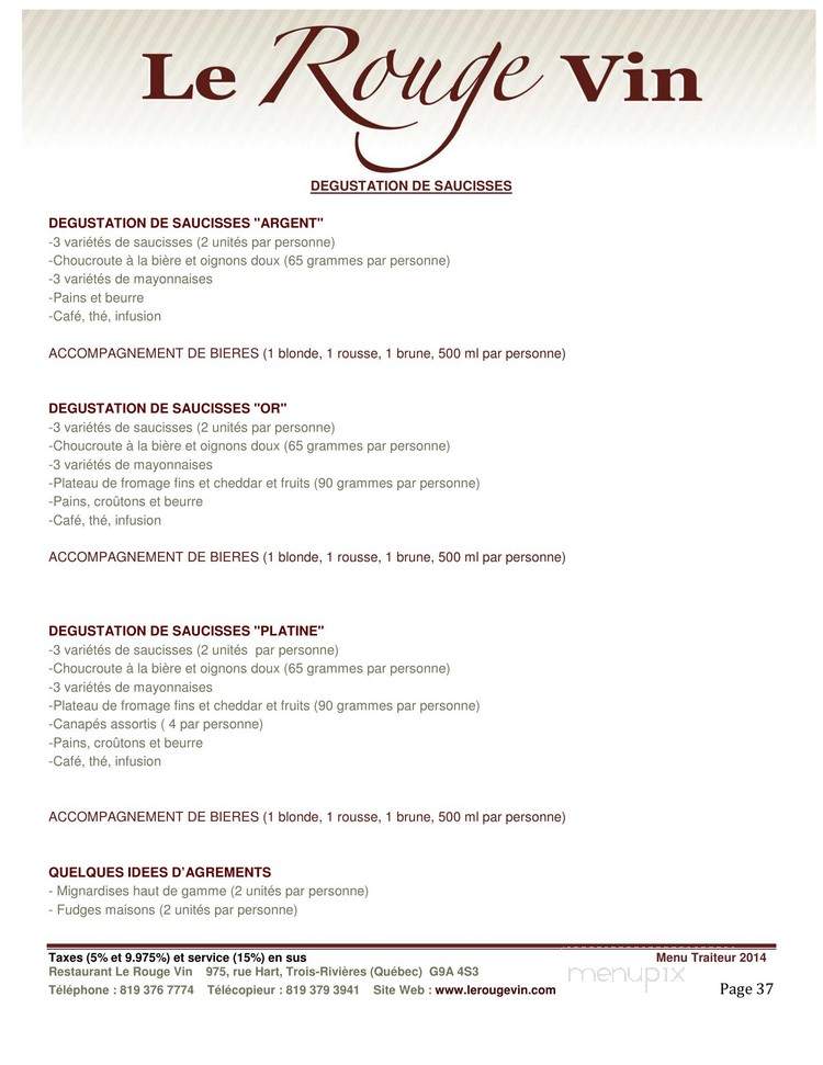 Rubis Rouge - Trois-Rivieres, QC menu_pic