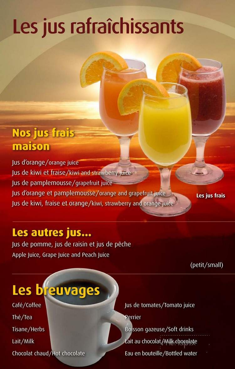 Le Matinal - Gatineau, QC menu_pic
