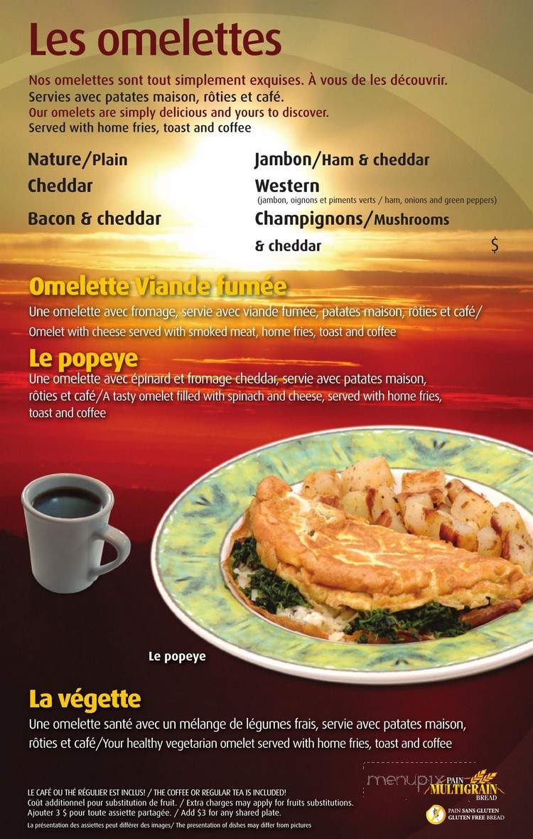 Le Matinal - Gatineau, QC menu_pic