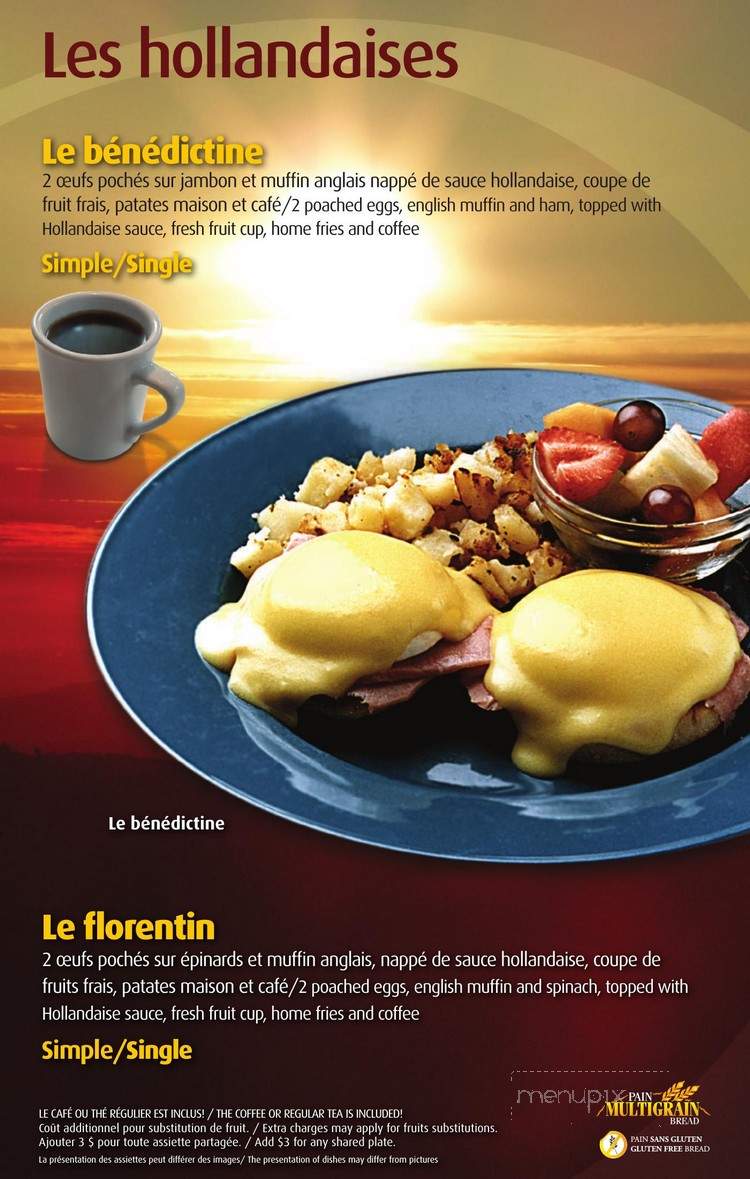 Le Matinal - Gatineau, QC menu_pic