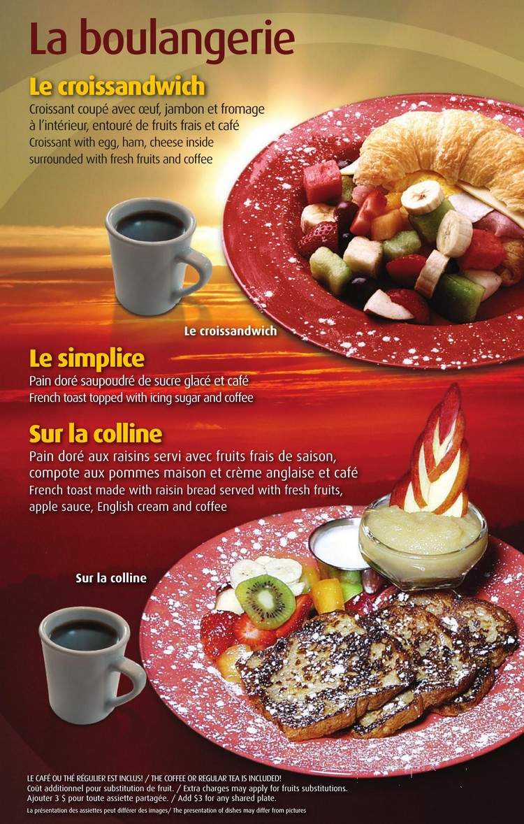 Le Matinal - Gatineau, QC menu_pic