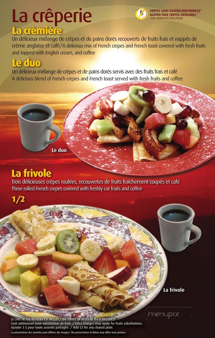 Le Matinal - Gatineau, QC menu_pic