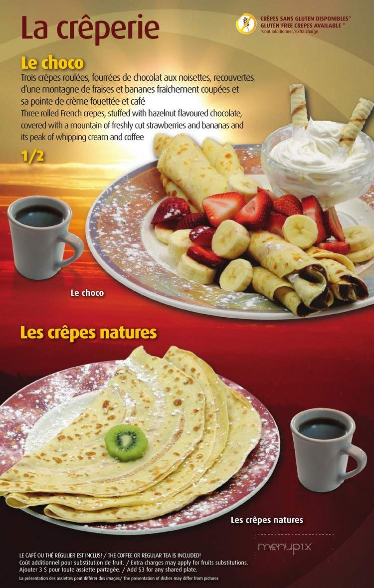 Le Matinal - Gatineau, QC menu_pic